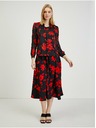 Orsay Rdeče-črna ženska cvetlična bluza ORSAY