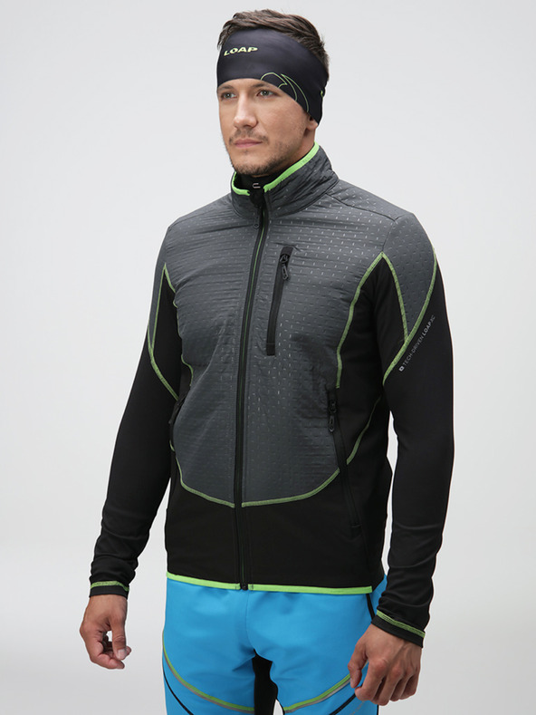 Loap Sivo-črna moška jopa LOAP UXNAR