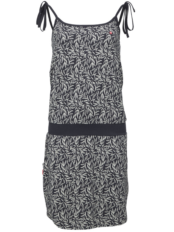 Loap Črna ženska vzorčasta obleka LOAP BAELA