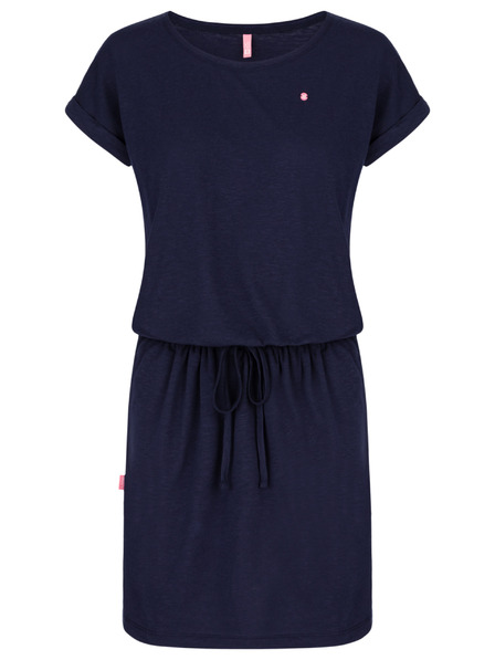 Loap Temno modra ženska poletna obleka LOAP BLADANA