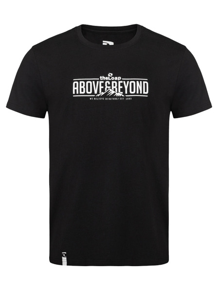 Loap Črna moška majica s potiskom LOAP BRED