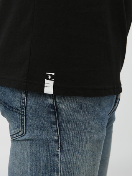 Loap Črna moška majica s potiskom LOAP BRED