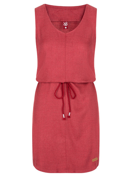 Loap Rdeča ženska poletna obleka LOAP NECLA