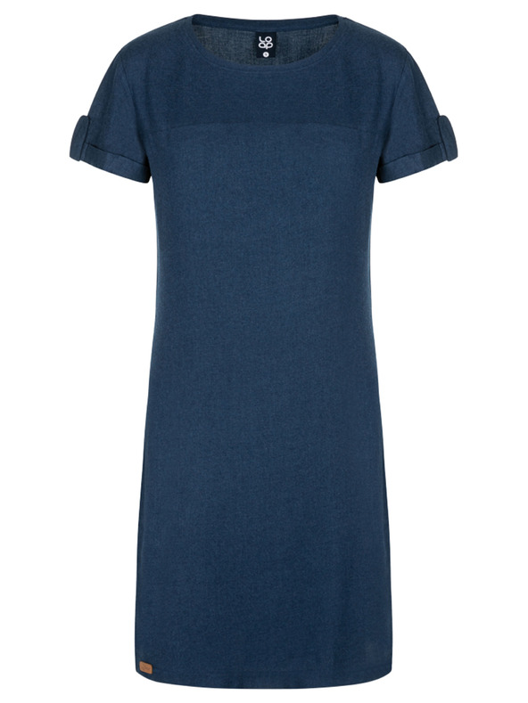 Loap Temno modra ženska obleka LOAP Nebraska