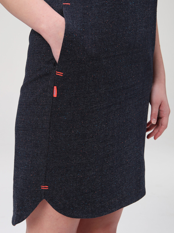 Loap Temno modra ženska obleka LOAP Edgy