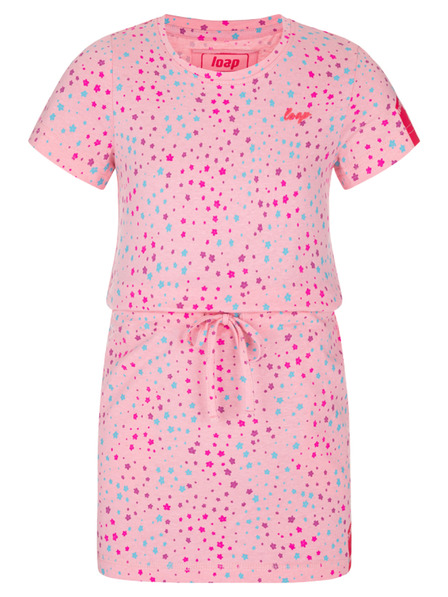 Loap Roza dekliška vzorčasta obleka LOAP BESNA