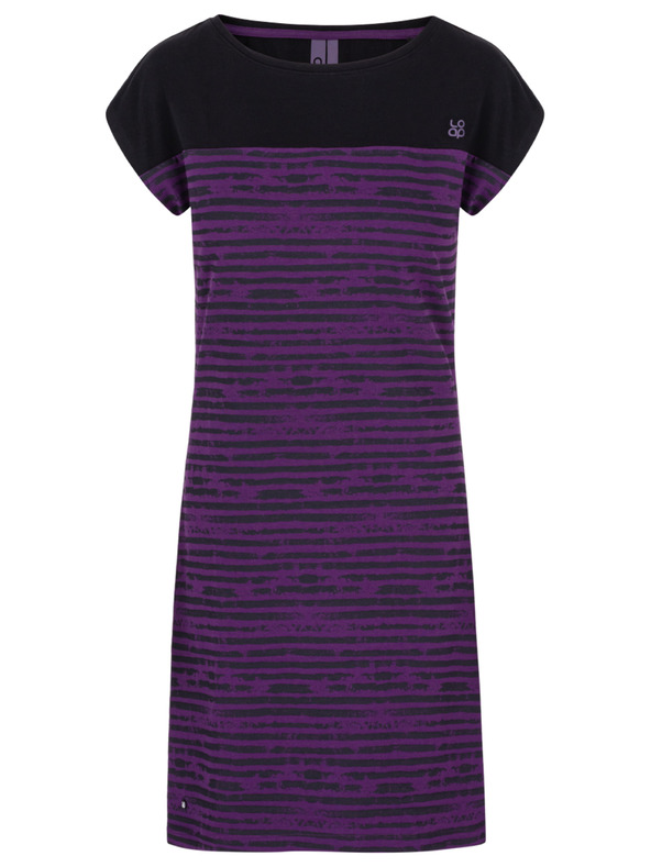 Loap Ženska črno-vijolična obleka LOAP Abyss