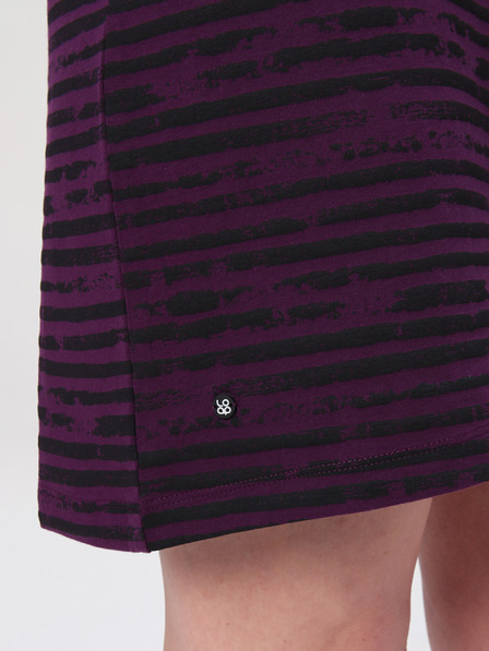 Loap Ženska črno-vijolična obleka LOAP Abyss