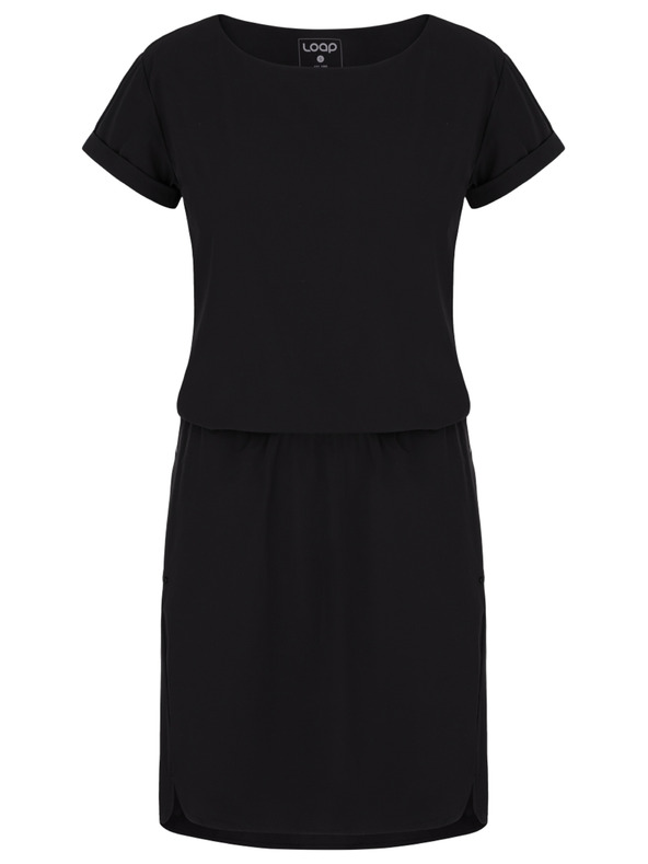 Loap Črna ženska obleka LOAP Ubulina