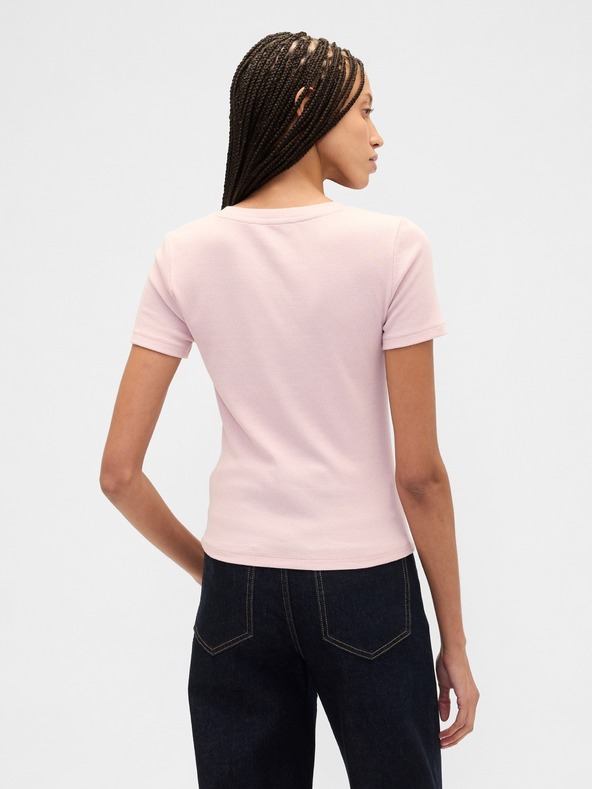 GAP Rebrasta crop majica z logom GAP