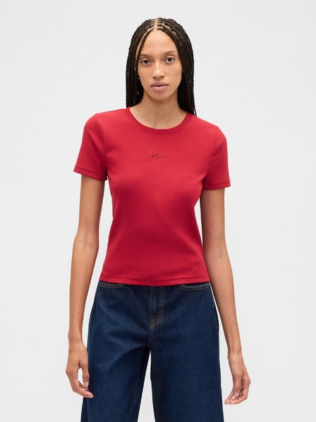 GAP Rebrasta crop majica z logom GAP