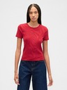 GAP Rebrasta crop majica z logom GAP