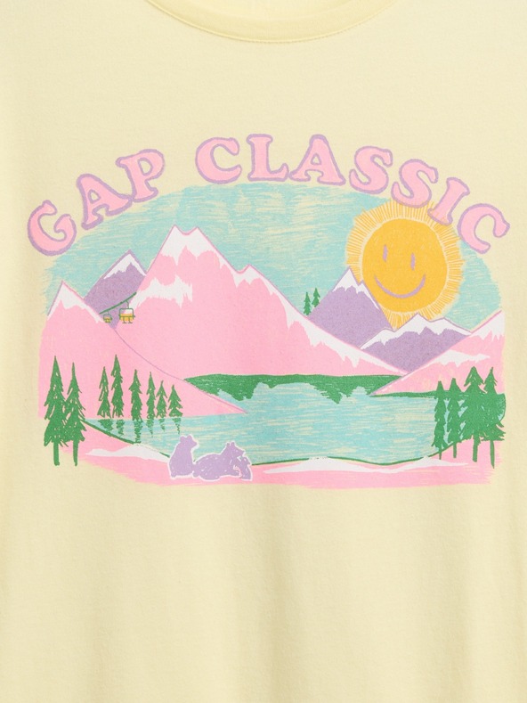 GAP Otroška majica s potiskom Gap