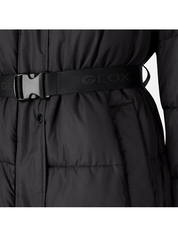 Geox Črna ženska perjena jakna Geox Spherica