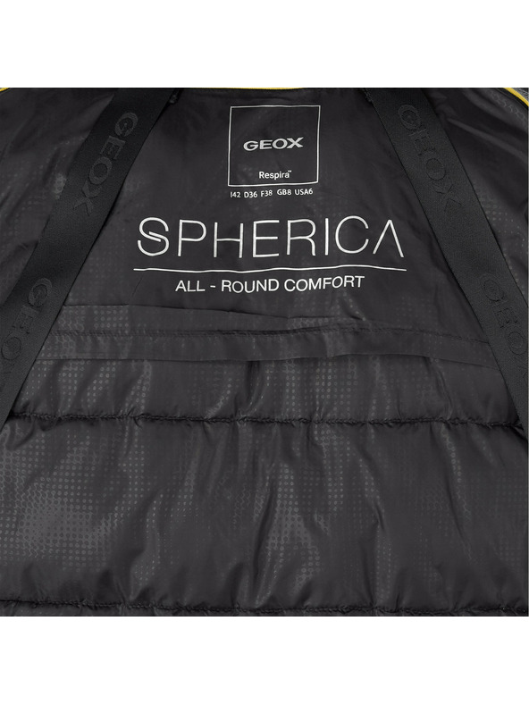 Geox Črna ženska perjena jakna Geox Spherica