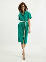 Orsay Zelena ženska lanena obleka ORSAY