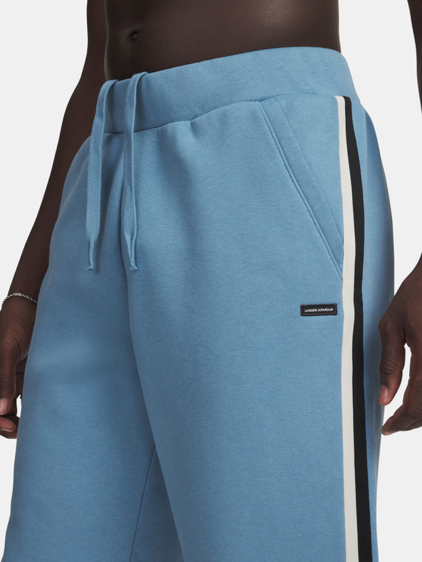 Under Armour Moške spodnji del trenirke Under Armour UA Icon Heavy Rib Jogger-BLU