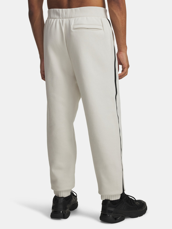 Under Armour Moške spodnji del trenirke Under Armour UA Icon Heavy Rib Jogger-WHT