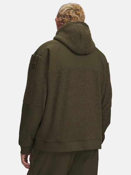 Under Armour Moški pulover  Under Armour UA High Pile Fleece FZ-GRN