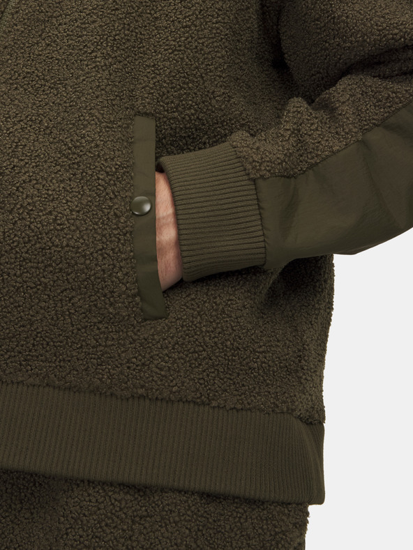 Under Armour Moški pulover  Under Armour UA High Pile Fleece FZ-GRN