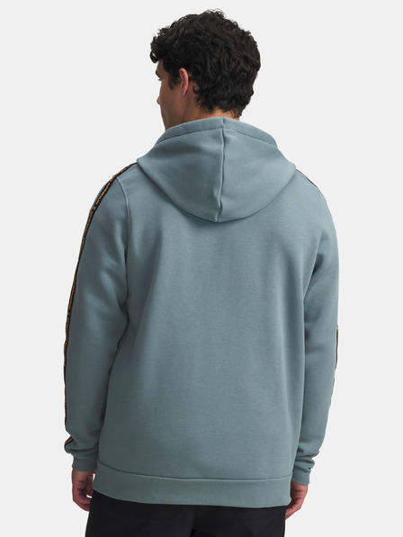 Under Armour Moški pulover  Under Armour UA Icon Fleece FZ Taping-BLU