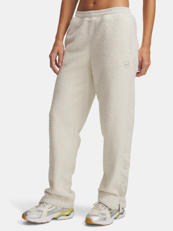 Under Armour Ženske športne hlače Under Armour UA High Pile Fleece Pants-WHT