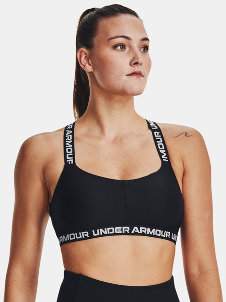 Under Armour Ženski nedrček  Under Armour UA Crossback Strappy Low-BLK