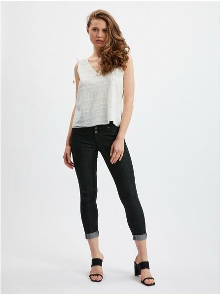 Orsay Bel ženski čipkast top ORSAY