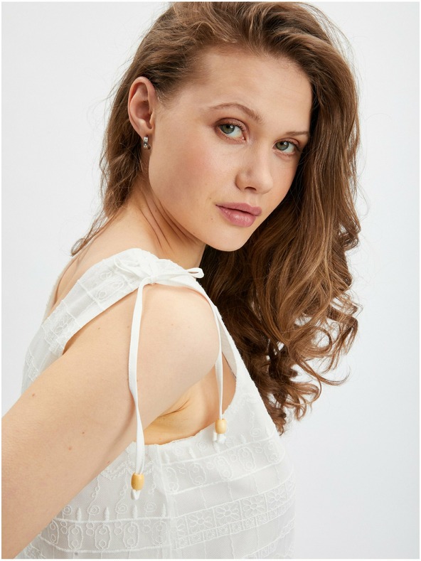 Orsay Bel ženski čipkast top ORSAY