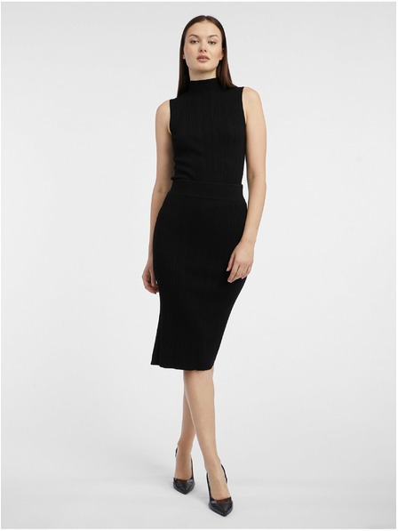 Orsay Črno žensko puloversko krilo ORSAY