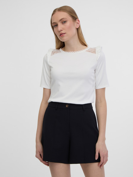 Orsay Bela ženska majica z izrezom na hrbtu ORSAY