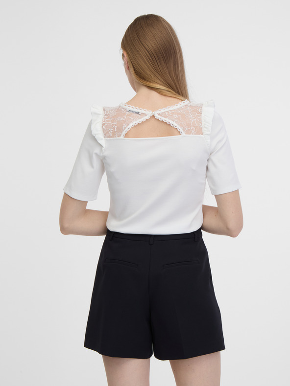 Orsay Bela ženska majica z izrezom na hrbtu ORSAY