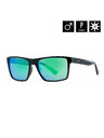 Horsefeathers Sončna očala Merlin - gloss black/mirror green