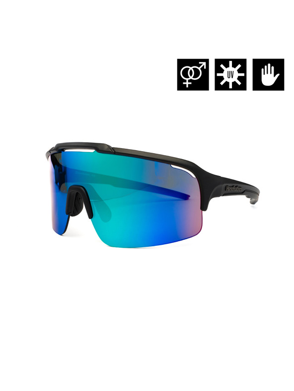 Horsefeathers Kolesarska očala Recoil - matt black/mirror green