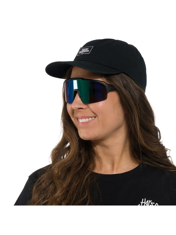 Horsefeathers Kolesarska očala Recoil - matt black/mirror green