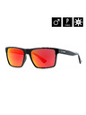 Horsefeathers Sončna očala Merlin - gloss black/mirror red