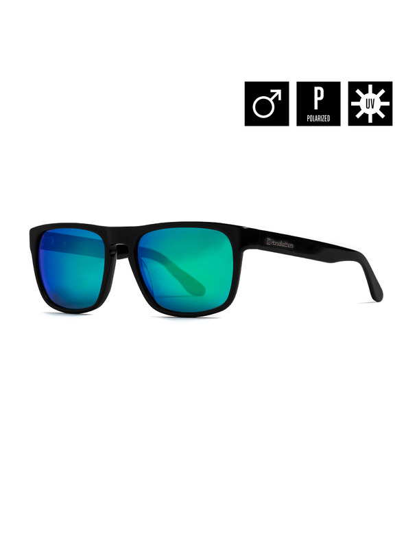 Horsefeathers Sončna očala Keaton - gloss black/mirror green