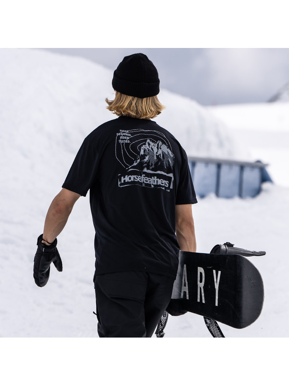 Horsefeathers Majica Shank - črna