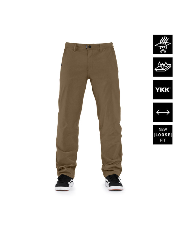 Horsefeathers Vodoodporne raztegljive hlače Reverb Loose - puščavska