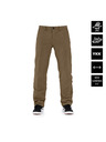 Horsefeathers Vodoodporne raztegljive hlače Reverb Loose - puščavska