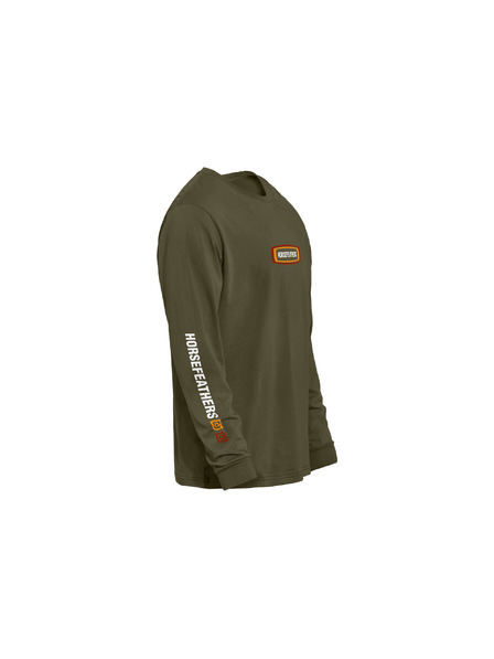 Horsefeathers Majica Raceway LS - burnt olive