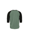 Horsefeathers Majica Rollin Raglan - iceberg green/black