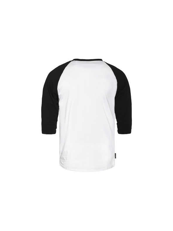 Horsefeathers Majica Rollin Raglan - white/black