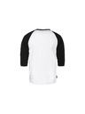 Horsefeathers Majica Rollin Raglan - white/black