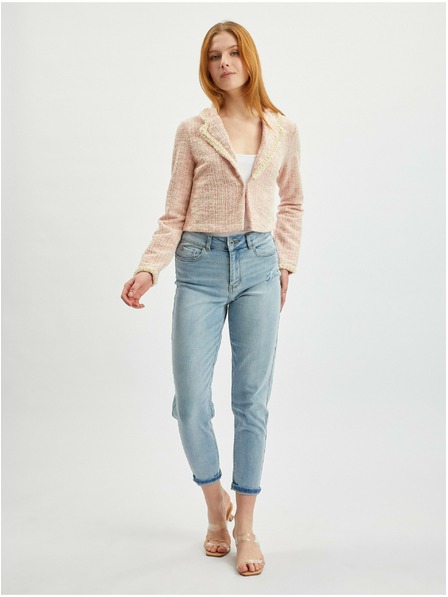 Orsay Svetlo rožnat ženski tvidast suknjič ORSAY