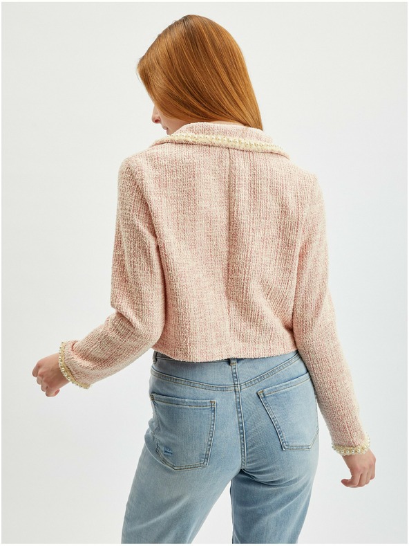 Orsay Svetlo rožnat ženski tvidast suknjič ORSAY