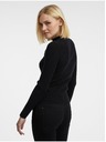 Orsay Črn ženski lahkoten pulover s čipko ORSAY