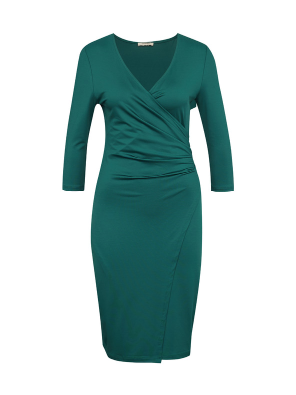 Orsay Zelena ženska obleka do kolen ORSAY