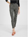 Orsay Belo-črne ženske vzorčaste hlače ORSAY
