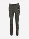 Orsay Belo-črne ženske vzorčaste hlače ORSAY